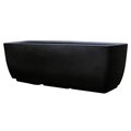 Rts Home Accent 5602-000100-80-81 30 x 10 in. Urban Planter Body, Black 560200100A8081